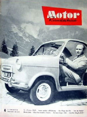 Juan Manuel Fangio en Vespa 400
