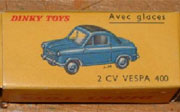 Jouets et miniatures Vespa 400